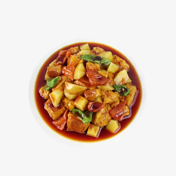 产品实物餐饮美食土豆鸡块免抠