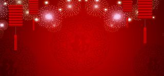 春节喜庆中国风红色海报banner背景高清