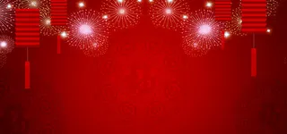 春节喜庆中国风红色海报banner背景高清