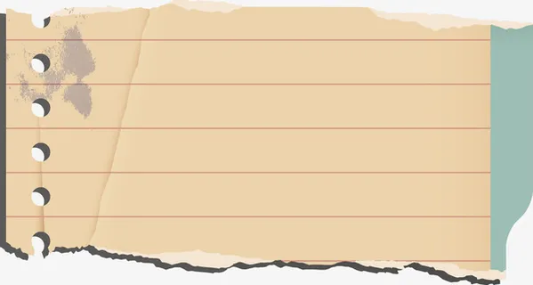 怀旧复古破旧撕裂纸免抠