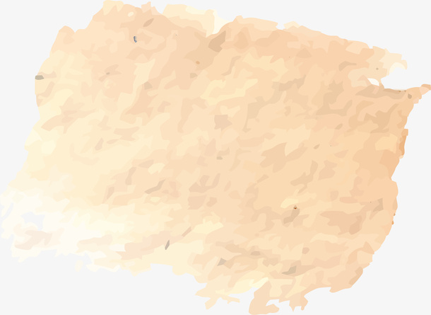 手绘黄色纸张宣纸免抠