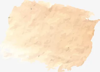 手绘黄色纸张宣纸免抠