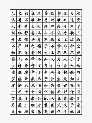 弟子规钢笔楷书字帖高清矢量图案免抠