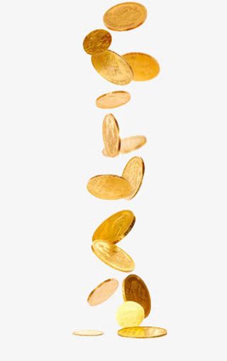 散落的硬币免抠