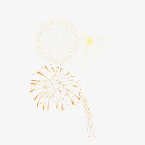 矢量节日装饰烟花免抠