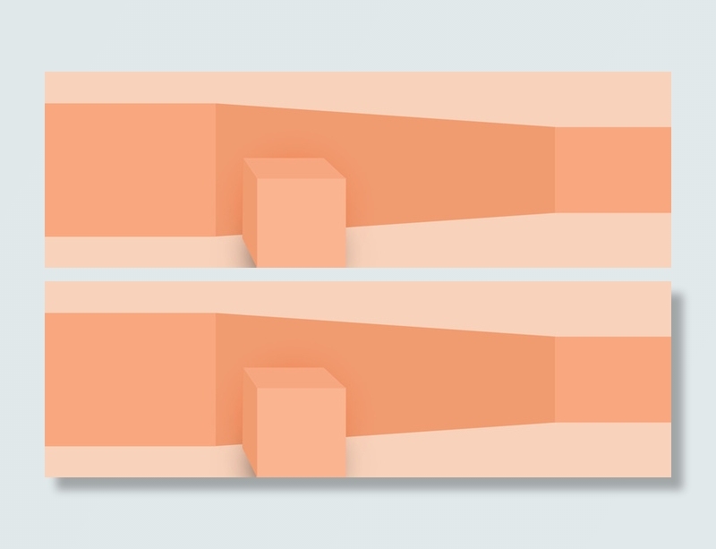黄色创意几何展厅渐变背景高清