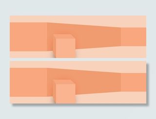 黄色创意几何展厅渐变背景高清