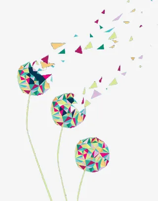 三角蒲公英免抠