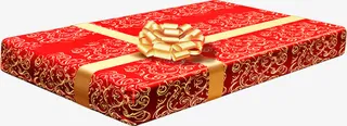 红色礼盒双十一活动免抠