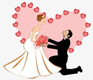 新郎和新娘免抠