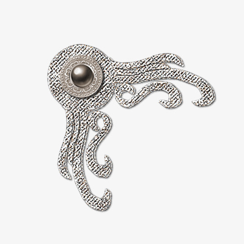 银色珍珠边框免抠