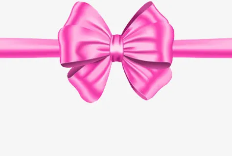 粉色丝带免抠