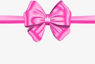 粉色丝带免抠