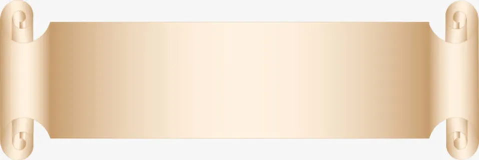 现代中式卷轴矢量图免抠