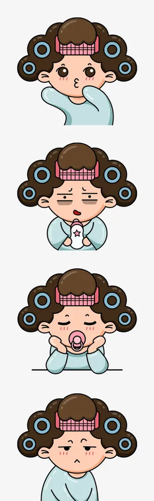 包租婆图案免抠