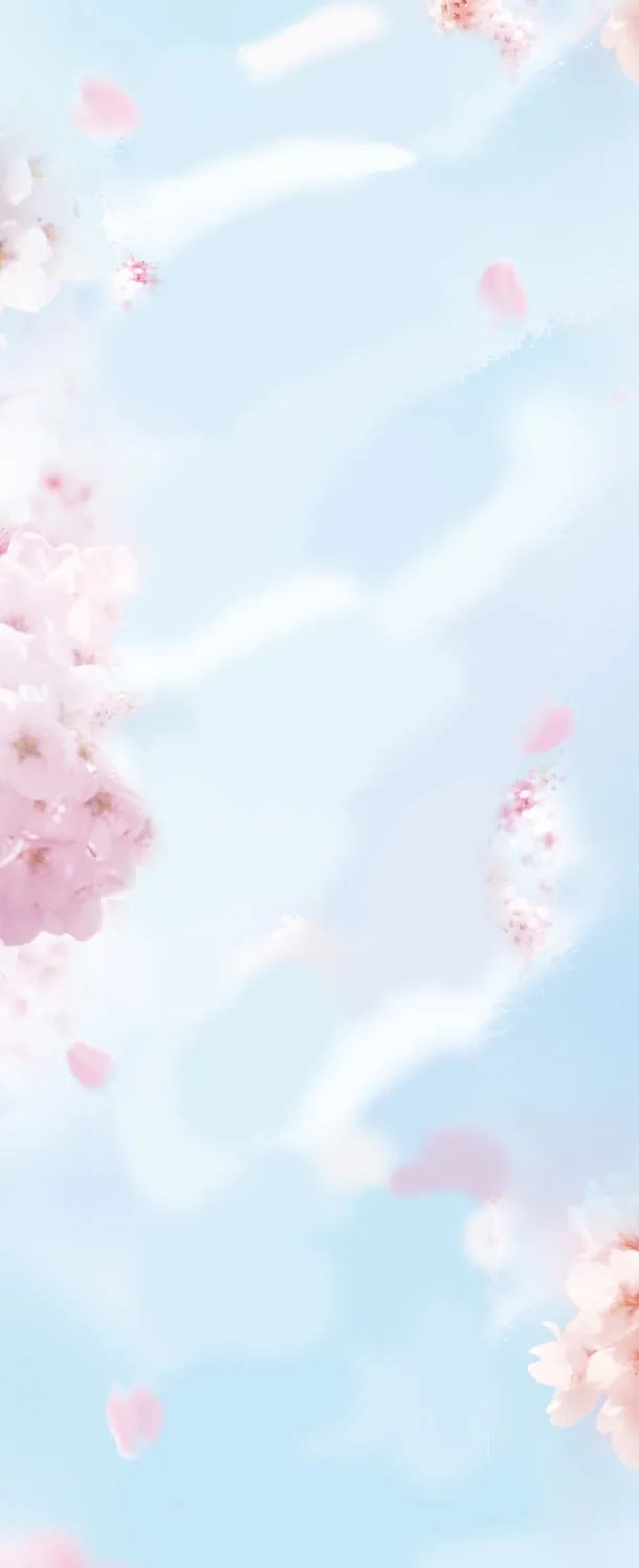 梦幻花瓣背景