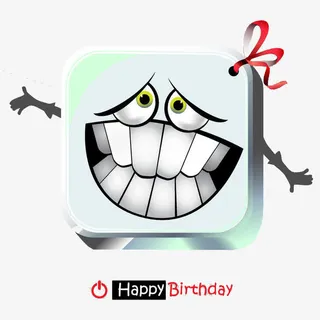 可爱生日立体按键免抠