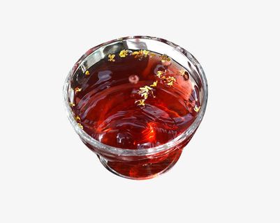 桂花红糖茶素材免抠