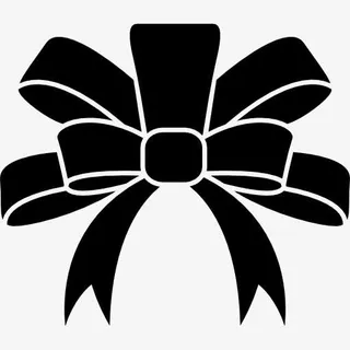 带黑色优雅的形状为一个圣诞礼物图标免抠