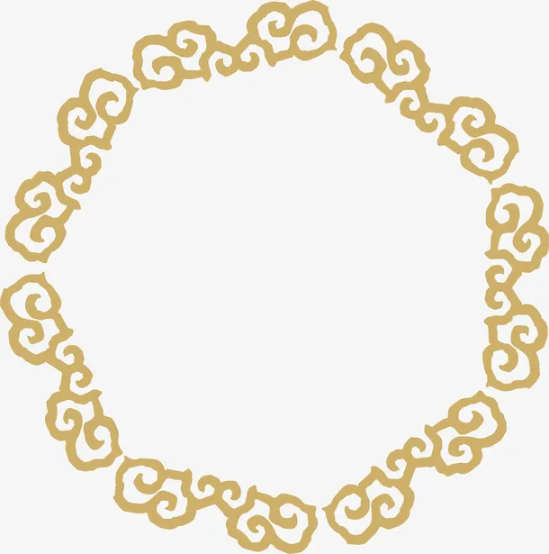 中国风图纹画免抠