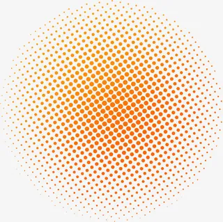 红色斑点圆形装饰图案免抠