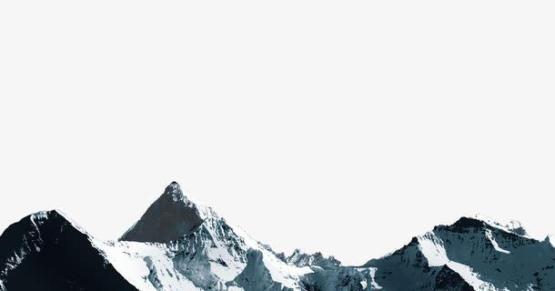 美丽的雪山免抠