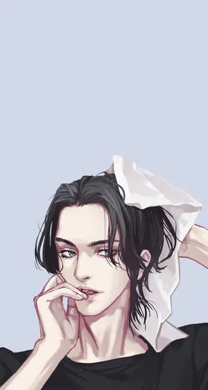 手绘插画白色衬衫免抠