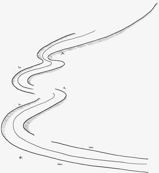 延伸的道路免抠