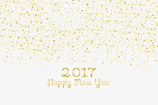 矢量金色彩带免抠