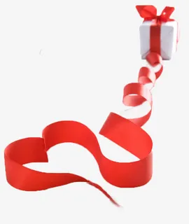 丝绸礼物盒免抠