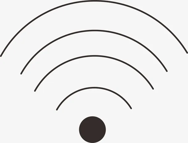 手绘无线wifi免抠