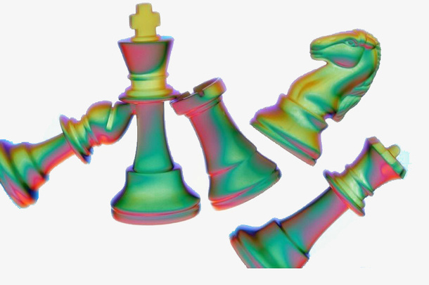 晕眩效果国际象棋免抠