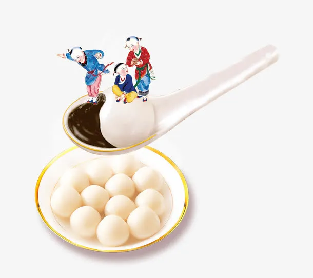 美味汤圆psd分层图免抠
