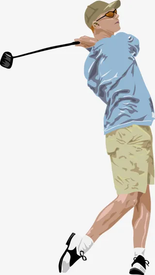 高尔夫运动员免抠