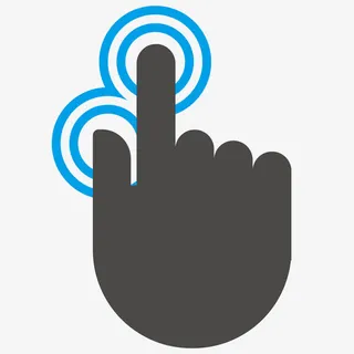 双指拇指食指点击免抠