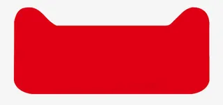 扁平手绘风格天猫头部免抠标签元素