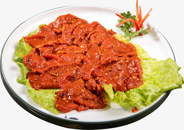 高清拍摄麻辣牛肉免抠