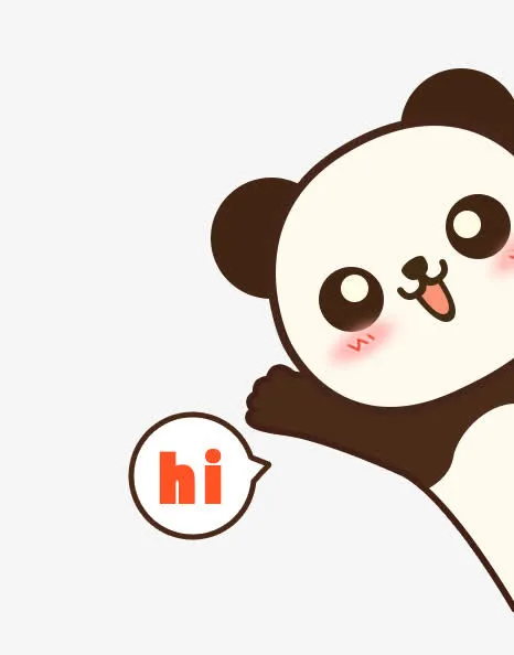 卡通熊猫免抠