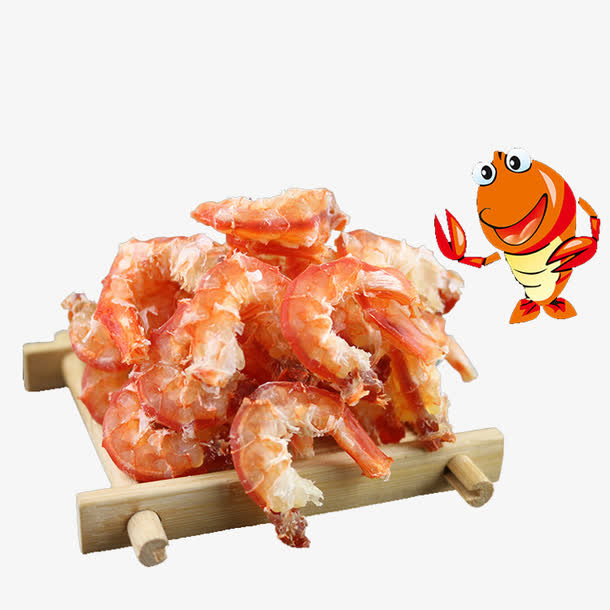 特色海产品虾皮素材免抠