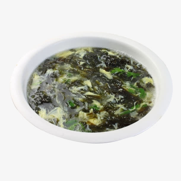 产品实物紫菜蛋汤一碗免抠