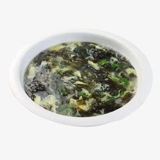 产品实物紫菜蛋汤一碗免抠