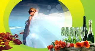 玫瑰葡萄酒红酒画中画四周边框免抠