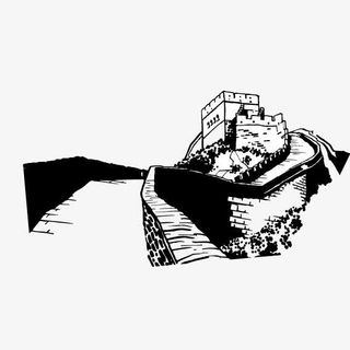 手绘长城烽火台免抠