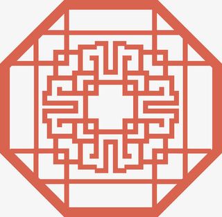窗花矢量图案免抠