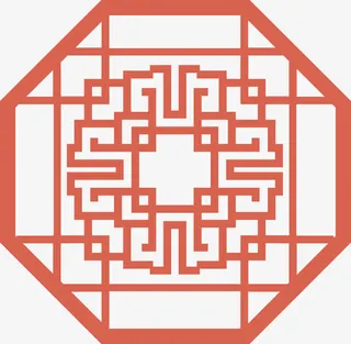 窗花矢量图案免抠