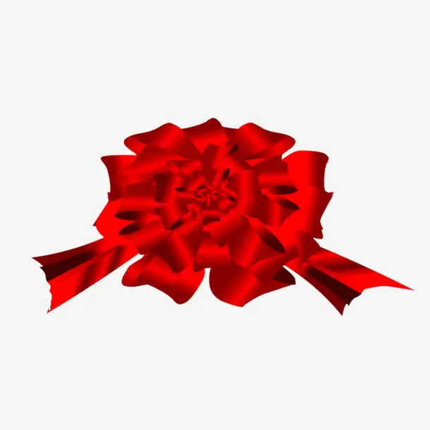 传统大红花免抠