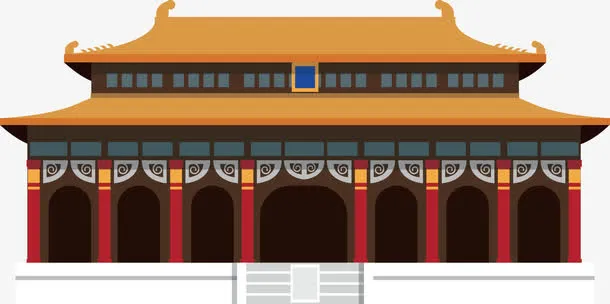 紫禁城矢量免抠