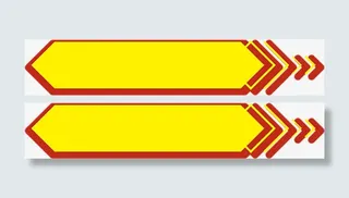 黄色文本框免抠