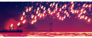 元宵节放灯背景装饰高清