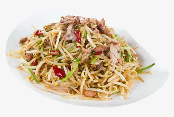 肉炒豆芽免抠